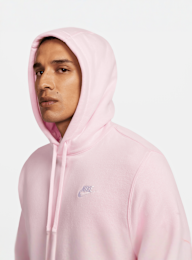 Nike, Sportswear Club Fleece Hoodie, light pink, Image 3 of 5