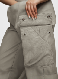 Nike, Sportswear Essential Woven Mid-Rise Standard Cargo Pants, beige, Image 5 of 7