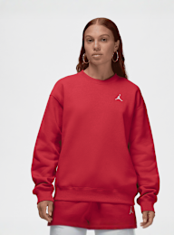Jordan, Brooklyn Fleece Crew-Neck Sweatshirt, red, Image 1 of 5