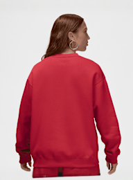 Jordan, Brooklyn Fleece Crew-Neck Sweatshirt, red, Image 2 of 5
