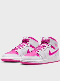 Jordan, Jordan 1 Mid (GS), Pink, Image 4 of 8