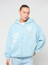 Felicious, Feli Oversized Sweatjacket, niebieski, Obraz 1 z 5