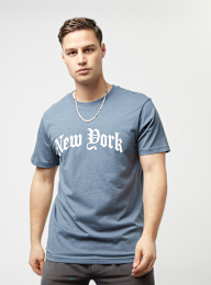 Mister Tee, New York Wording Tee, blue, Image 1 of 4
