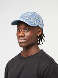 Karl Kani, Embroidery Denim Baseball Cap Vintage, blue, Image 5 of 5