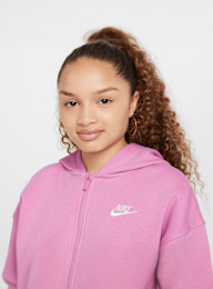Nike, Sportswear Club Fleece Oveersized Fullzip, light pink, Image 3 of 7