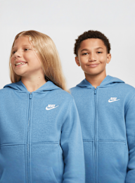 Nike, Sportswear Club Fleece Hoodie Fullzip Longsleeve LBR, blauw, Afbeelding 5 van 6