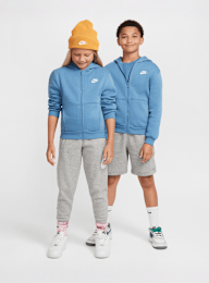 Nike, Sportswear Club Fleece Hoodie Fullzip Longsleeve LBR, niebieski, Obraz 6 z 6