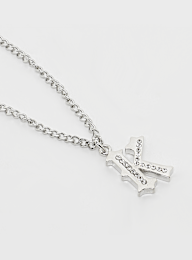 Karl Kani, Rhinestone Pendant Cuban Link Chain, silver, Image 2 of 5