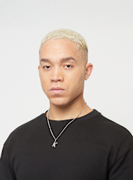 Karl Kani, Rhinestone Pendant Cuban Link Chain, silver, Image 5 of 5