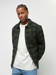 Urban Classics, Padded Check Flannel Shirt, green, Image 1 of 5
