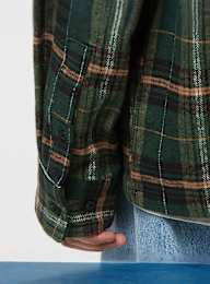 Urban Classics, Boxy Fane Check Shirt, green, Image 4 of 5