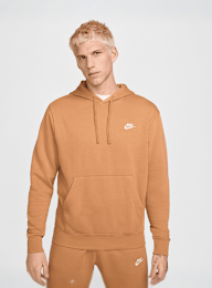 Nike, Sportswear Club Fleece Hoodie, orange, Image 1 of 5