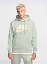 Nike, Club Fleece Hoodie, grey, Image 1 of 6