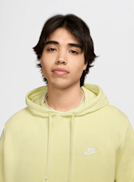 Nike, Sportswear Club Fleece Hoodie, yellow, Image 3 of 7