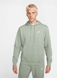 Nike, Sportswear Club Fleece Hoodie, green, Image 1 of 7