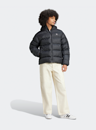 adidas Originals, Tonal Hooded Puffer Jacket, black, Image 5 of 5