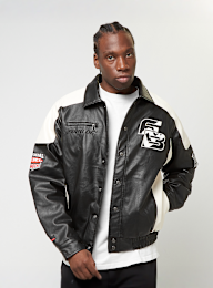 FUBU, Corporate Leather Jacke, black, Image 1 of 8