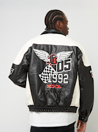 FUBU, Corporate Leather Jacket, czarny, Obraz 2 z 8