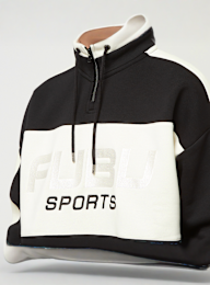 FUBU, Corporate Sprts Zip Hooded Check Sweatshirt, czarny, Obraz 3 z 6