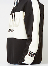 FUBU, Corporate Sprts Zip Hooded Check Sweatshirt, czarny, Obraz 4 z 6