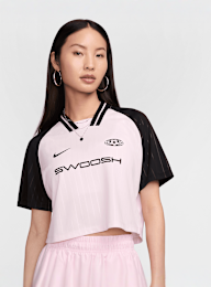 Nike, Sportswear Top Shortsleeve Crop FTB Trend, lichtroze, Afbeelding 1 van 4