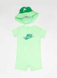 Nike, Junior Sportswear PE Romper Bucket Hat Set, groen, Afbeelding 1 van 5