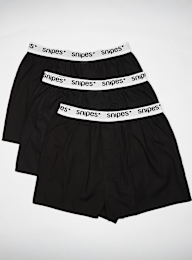 SNIPES, 3 PACK - White Tape Woven Boxershorts, black, Image 1 of 2