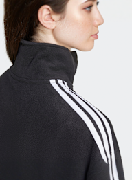 adidas Originals, Polar Fleece Half Zip, black, Image 4 of 5