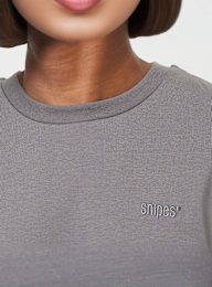SNIPES, Small Logo Essential Oversized Tee, grey, Image 3 of 4