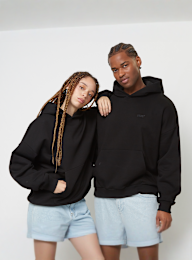 SNIPES, Small Logo Essential Oversized Hoodie, black, Image 1 of 4