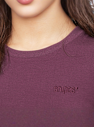 SNIPES, Small Logo Essential Baby Tee, purple, Image 3 of 4