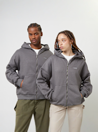 SNIPES, Small Logo Essential Oversized Zip Hoodie, grijs, Afbeelding 1 van 4