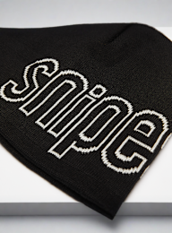 SNIPES, Outline Logo Essential Skully Beanie, czarny, Obraz 3 z 4