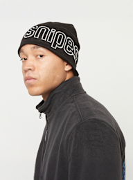 SNIPES, Outline Logo Essential Skully Beanie, czarny, Obraz 4 z 4