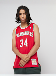 Mitchell & Ness, Giannis Antetokounmpo NBA Milwaukee Bucks 2014/15 Swingman Jersey, rood, Afbeelding 1 van 6