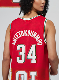 Mitchell & Ness, Giannis Antetokounmpo NBA Milwaukee Bucks 2014/15 Swingman Jersey, rood, Afbeelding 5 van 6