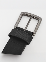 Urban Classics, Leather Imitation Belt, black, Image 3 of 3