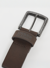 Urban Classics, Leather Imitation Belt, brown, Image 3 of 3