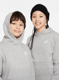Nike, Sportswear Club Fleece Hoodie, grey, Image 3 of 4