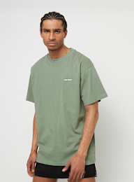 Carhartt WIP, Shortsleeve Script Embroidery T-Shirt, zielony, Obraz 1 z 4