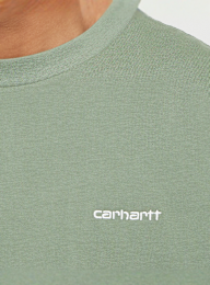 Carhartt WIP, Shortsleeve Script Embroidery T-Shirt, zielony, Obraz 3 z 4