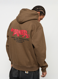 Carhartt WIP, Hooded Rocky Script Sweatshirt, brown, Image 1 of 4