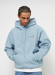 Carhartt WIP, Hooded American Script Sweatshirt, blue, Image 1 of 4