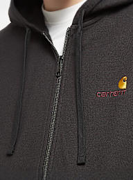 Carhartt WIP, Hooded American Script Jacke, zwart, Afbeelding 3 van 4