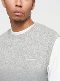 Carhartt WIP, Script Vest Sweatshirt, grey, Image 3 of 4