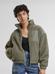 Urban Classics, Sherpa Mix Jacket, green, Image 1 of 4