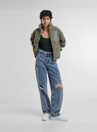 Urban Classics, Sherpa Mix Jacket, green, Image 4 of 4