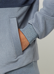 Urban Classics, Colour Block Polar Fleece Jacket, blue, Image 3 of 4