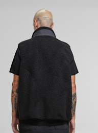 Urban Classics, Sherpa Vest, black, Image 2 of 4