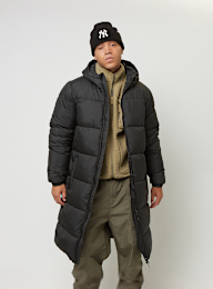 Urban Classics, Mens Long Puffer Coat lightasphalt, black, Image 1 of 4